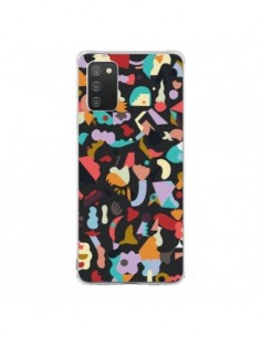 Coque Samsung A02S Dreamy Animal Shapes Black - Ninola...