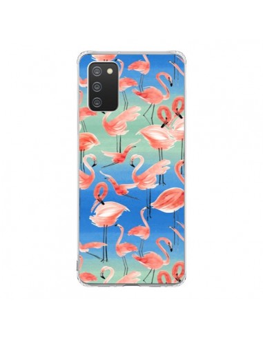 Coque Samsung A02S Flamingo Pink - Ninola Design