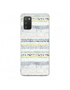 Coque Samsung A02S Little Textured Dots Green - Ninola...
