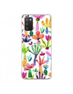 Coque Samsung A02S Overlapped Watercolor Dots - Ninola...