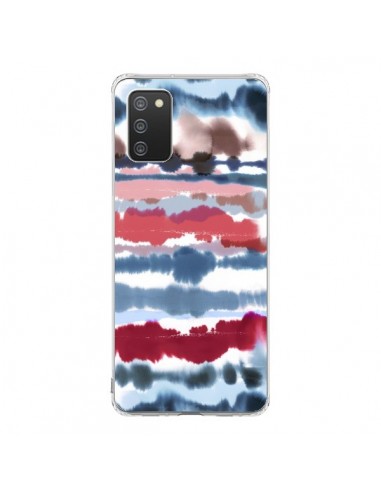 Coque Samsung A02S Smoky Marble Watercolor Dark - Ninola Design