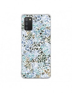 Coque Samsung A02S Smoky Marble Watercolor Pink - Ninola...