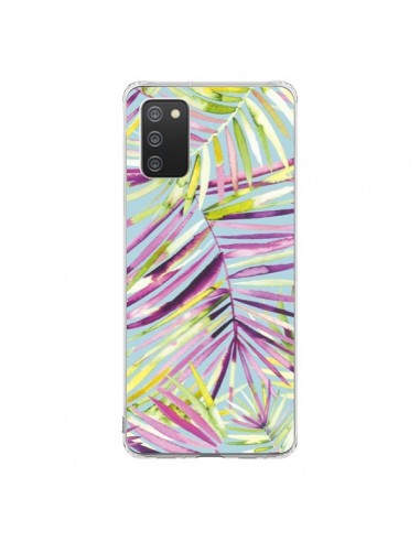 Coque Samsung A02S Tropical Flowers Multicolored - Ninola Design