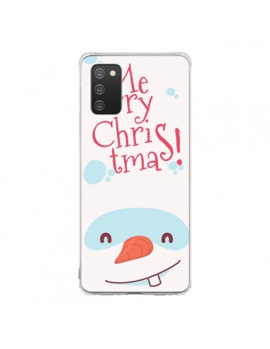 Coque Samsung A02S Bonhomme de Neige Merry Christmas Noël - Nico