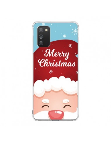 Coque Samsung A02S Bonnet du Père Noël Merry Christmas - Nico