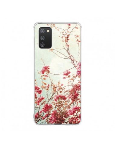 Coque Samsung A02S Fleur Vintage Rose - Nico