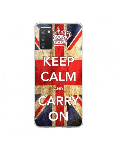 Coque Samsung A02S Keep Calm and Carry On - Nico