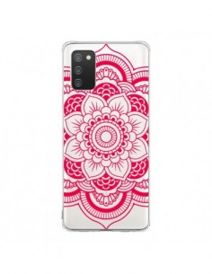 Coque Samsung A02S Mandala Rose Fushia Azteque...