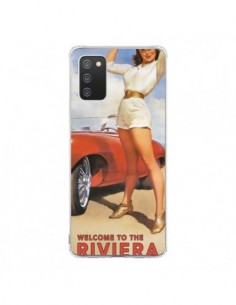 Coque Samsung A02S Welcome to the Riviera Vintage Pin Up...