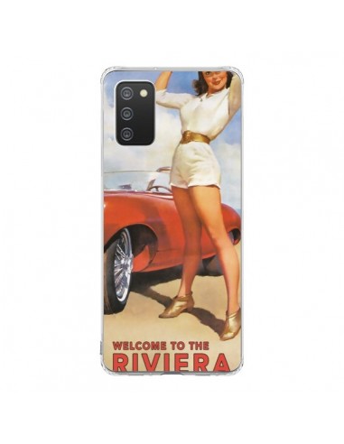 Coque Samsung A02S Welcome to the Riviera Vintage Pin Up - Nico