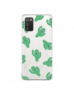 Coque Samsung A02S Chute de Cactus Smiley Transparente -...