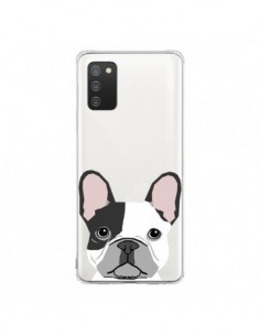 Coque Samsung A02S Bulldog Français Chien Transparente -...