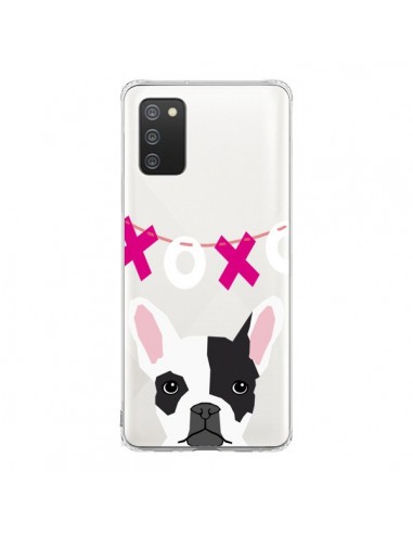 Coque Samsung A02S Bulldog Français XoXo Chien Transparente - Pet Friendly