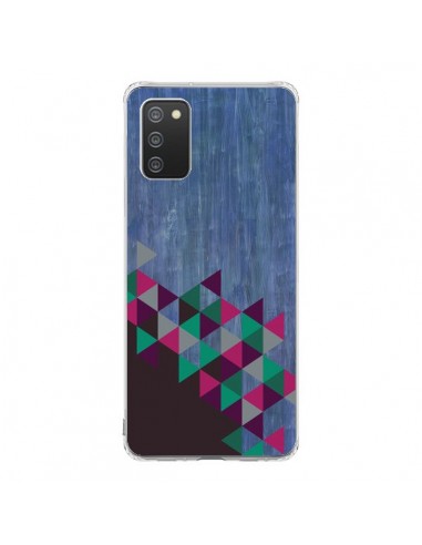 Coque Samsung A02S Wood Bois Azteque Triangles Archiwoo - Pura Vida