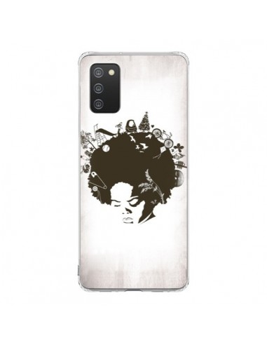 Coque Samsung A02S Childhood Garden Afro - Rachel Caldwell