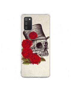 Coque Samsung A02S Gentleman Crane Tête de Mort - Rachel...