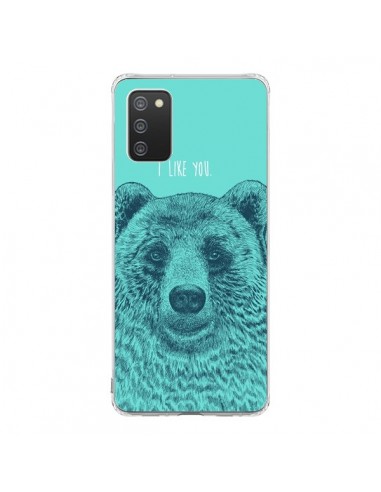 Coque Samsung A02S Bear Ours I like You - Rachel Caldwell