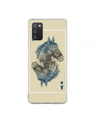 Coque Samsung A02S Cheval Carte Jeu Horse As - Rachel Caldwell