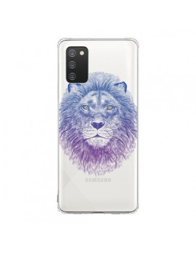 Coque Samsung A02S Lion Animal Transparente - Rachel Caldwell