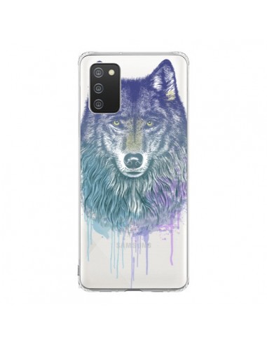 Coque Samsung A02S Loup Wolf Animal Transparente - Rachel Caldwell
