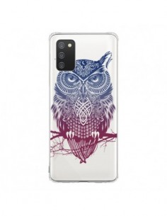 Coque Samsung A02S Hibou Chouette Owl Transparente -...