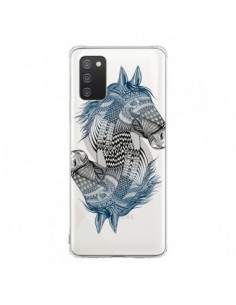 Coque Samsung A02S Cheval Horse Double Transparente -...