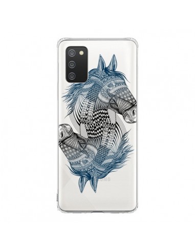 Coque Samsung A02S Cheval Horse Double Transparente - Rachel Caldwell