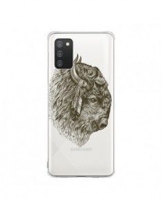 Coque Samsung A02S Buffalo Bison Transparente - Rachel...