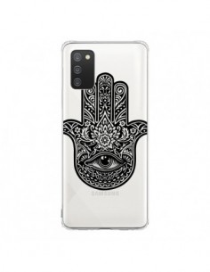 Coque Samsung A02S Hamsa Cinq Doigts Main Mauvais Oeil...