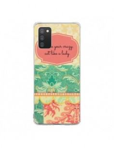Coque Samsung A02S Hide your Crazy, Act Like a Lady - R...