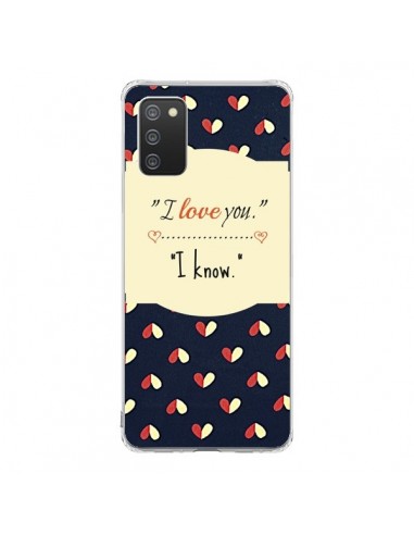 Coque Samsung A02S I love you - R Delean