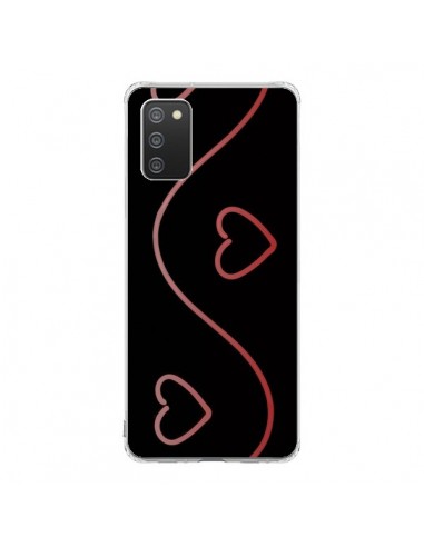 Coque Samsung A02S Coeur Love Rouge - R Delean