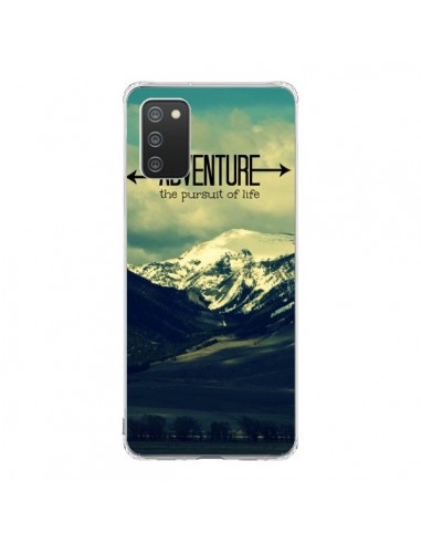 Coque Samsung A02S Adventure the pursuit of life Montagnes Ski Paysage - R Delean