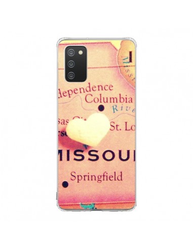 Coque Samsung A02S Carte Map Missouri Coeoeur - R Delean