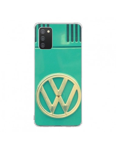 Coque Samsung A02S Groovy Van Hippie VW Bleu - R Delean