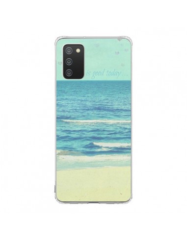 Coque Samsung A02S Life good day Mer Ocean Sable Plage Paysage - R Delean