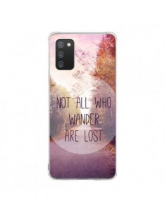Coque Samsung A02S Not all who wander are lost - Sylvia Cook