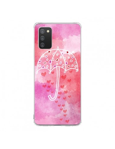 Coque Samsung A02S Parapluie Coeur Love Amour - Sylvia Cook