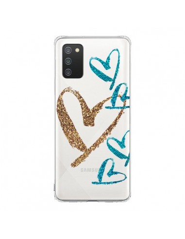 Coque Samsung A02S Coeurs Heart Love Amour Transparente - Sylvia Cook
