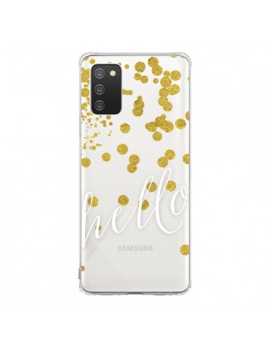 Coque Samsung A02S Hello, Bonjour Transparente - Sylvia Cook
