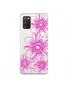 Coque Samsung A02S Spring Flower Fleurs Roses...