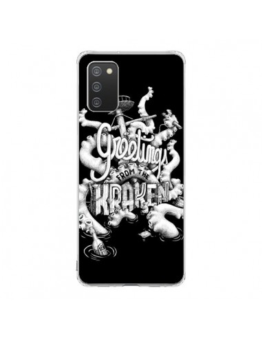 Coque Samsung A02S Greetings from the kraken Tentacules Poulpe - Senor Octopus
