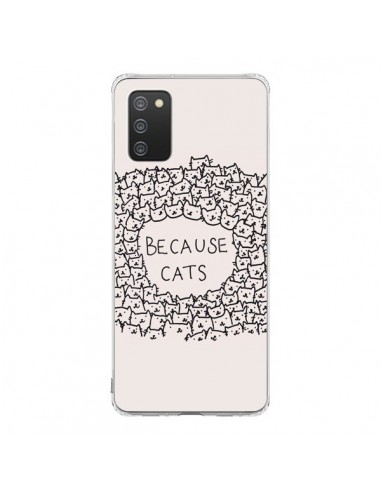 Coque Samsung A02S Because Cats chat - Santiago Taberna
