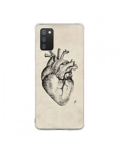 Coque Samsung A02S Coeur Vintage - Tipsy Eyes