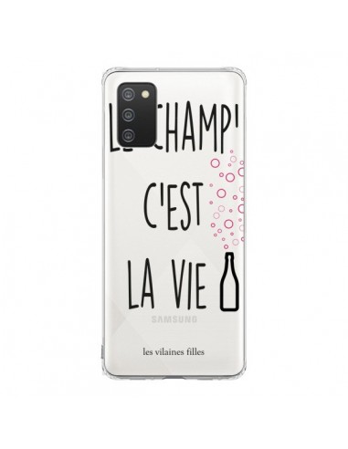 Coque Samsung A02S Le Champ, c'est la Vie Transparente - Les Vilaines Filles