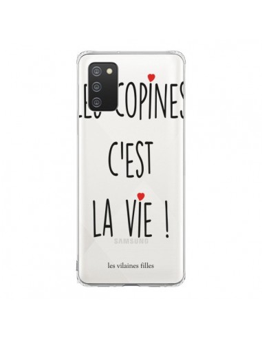 Coque Samsung A02S Les copines, c'est la vie Transparente - Les Vilaines Filles