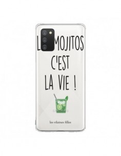 Coque Samsung A02S Les Mojitos, c'est la vie Transparente...