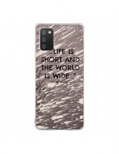 Coque Samsung A02S Life is short Foret - Tara Yarte