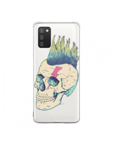 Coque Samsung A02S Tête de Mort Crane Punk Transparente - Victor Vercesi