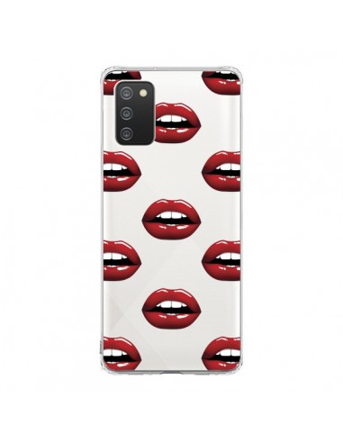 Coque Samsung A02S Lèvres Rouges Lips Transparente - Yohan B.